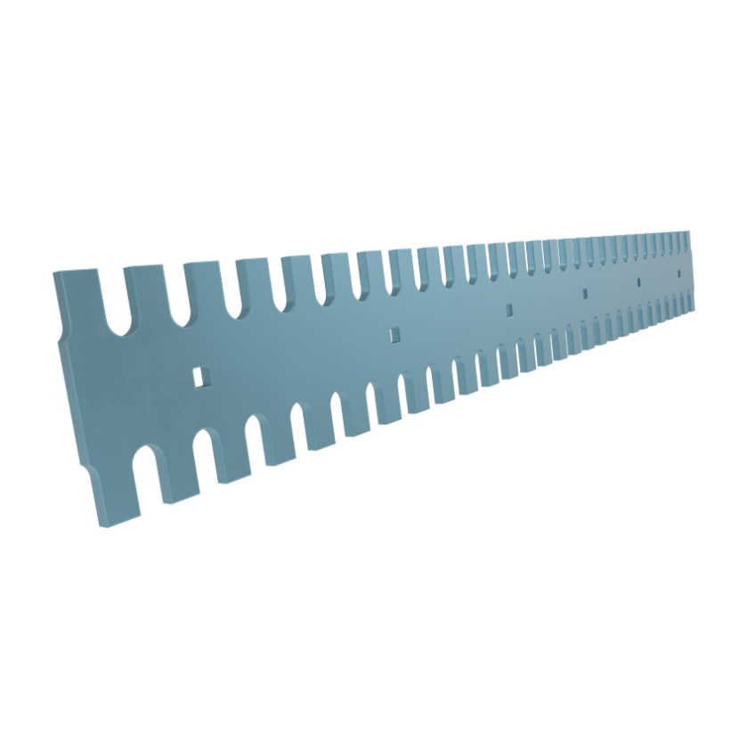 Borox Isrivarskär plan profil, serrated edges flat profile